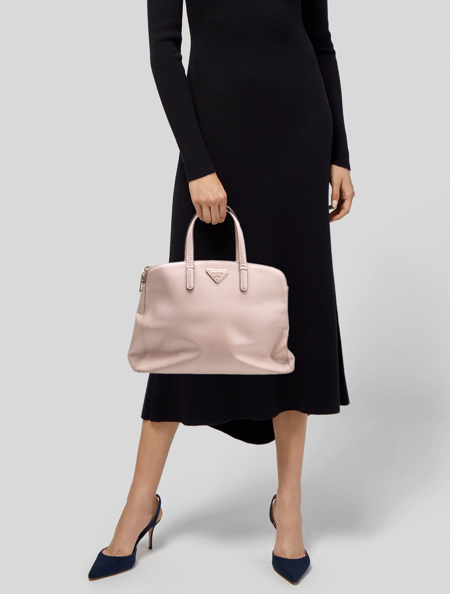 Prada Saffiano Leather Top Handle Bag