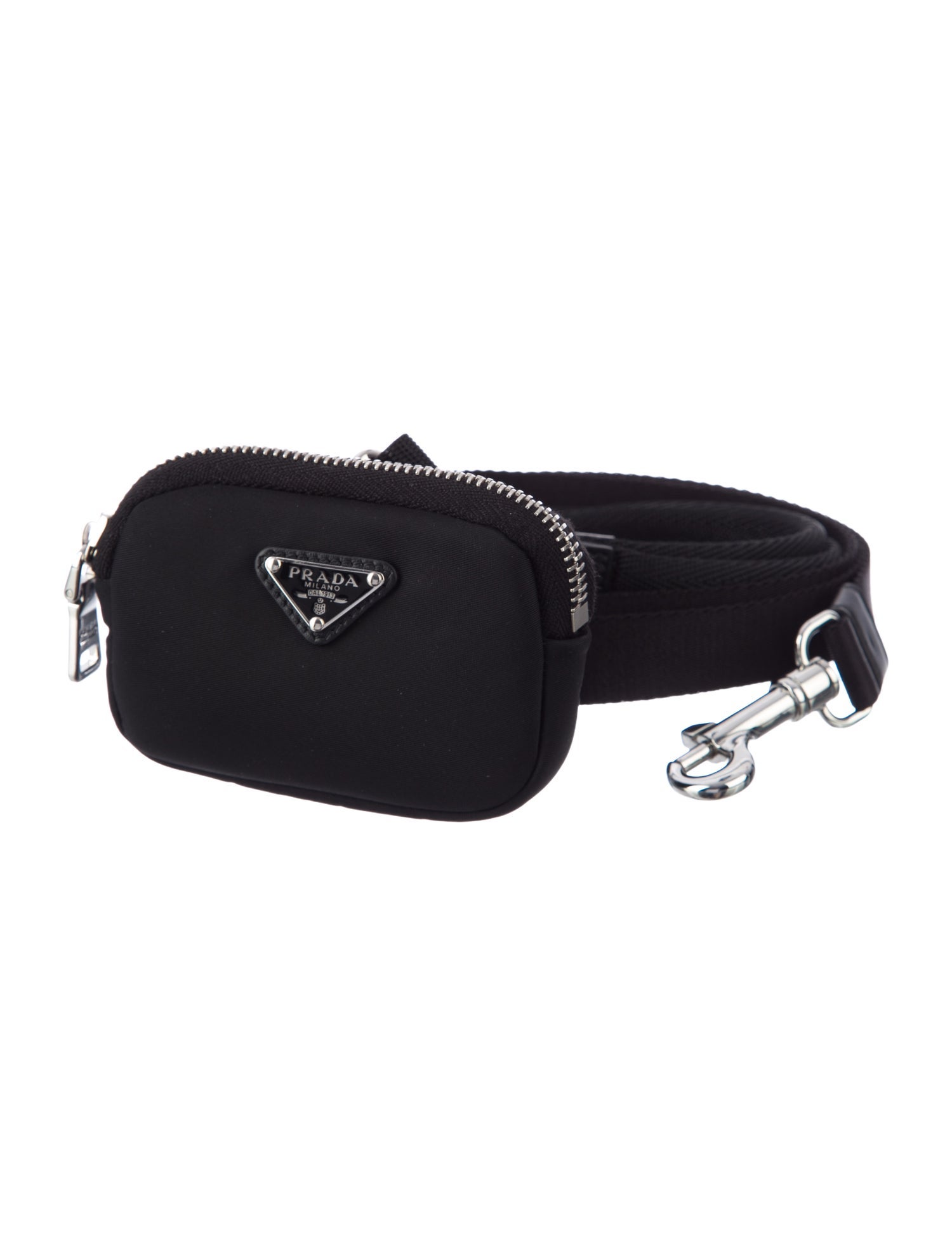 Prada Re-Nylon Pet Leash & Pouch Set