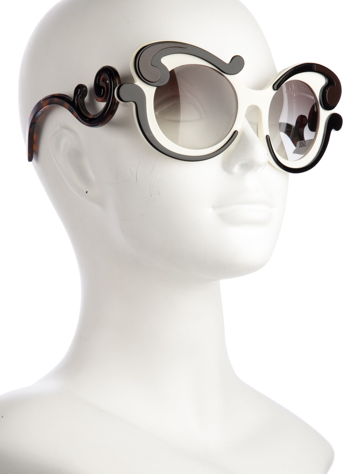 Prada Minimal Baroque Oversize Sunglasses
