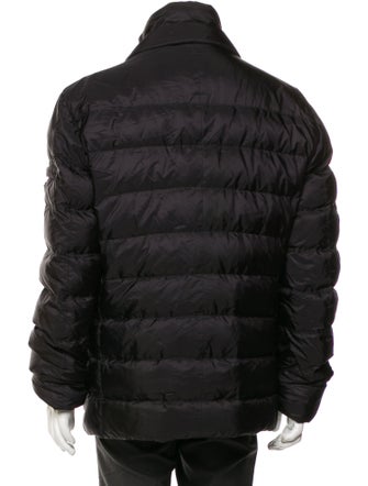 Prada 2016 Enameled Metal Triangle Puffer Coat