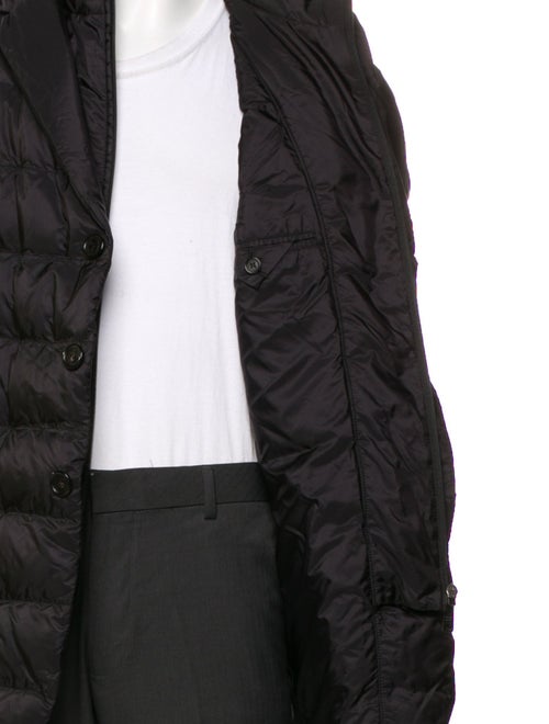 Prada 2016 Enameled Metal Triangle Puffer Coat