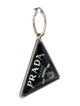 Prada Quartz Symbole Single Hoop Drop Earring