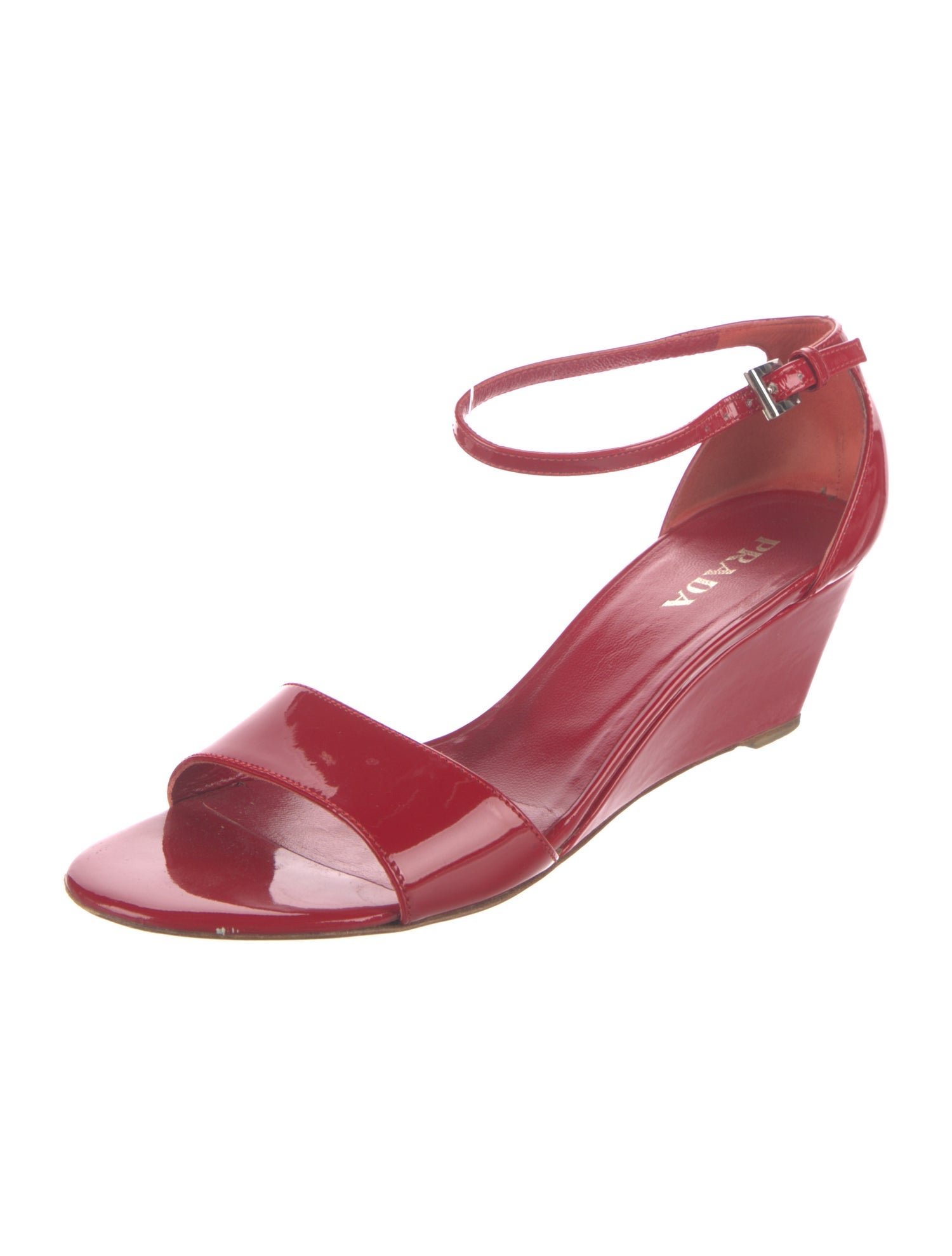 Prada Patent Leather Sandals