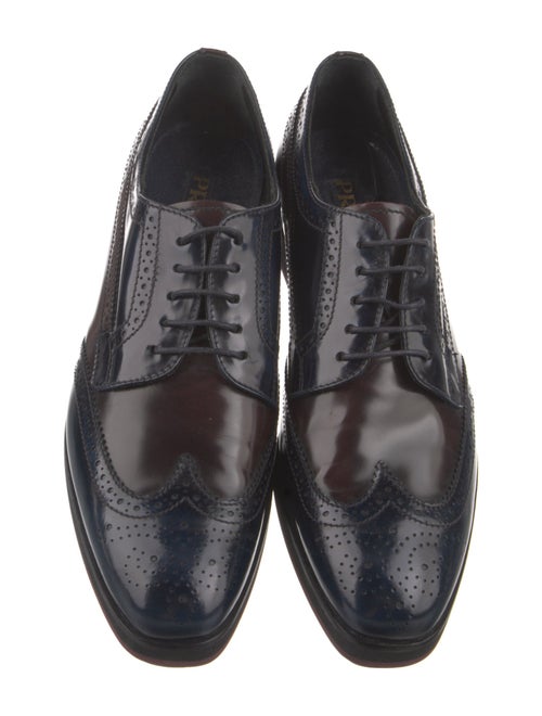 Prada Leather Lasercut Accents Oxfords
