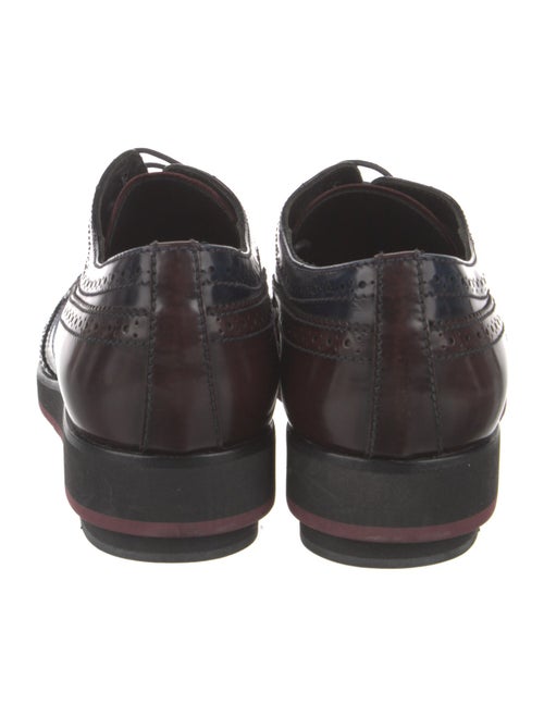 Prada Leather Lasercut Accents Oxfords