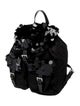 Prada Enameled Metal Triangle Backpack