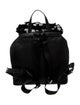 Prada Enameled Metal Triangle Backpack