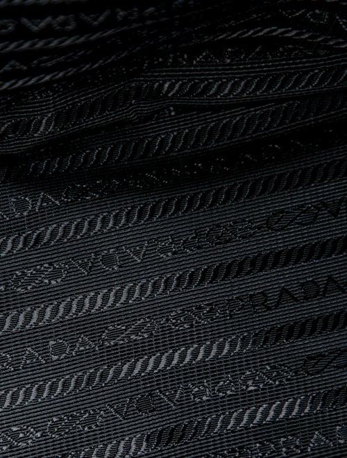 Prada Enameled Metal Triangle Backpack