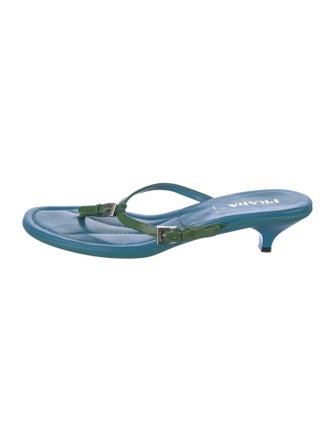 Prada Leather Flip Flops