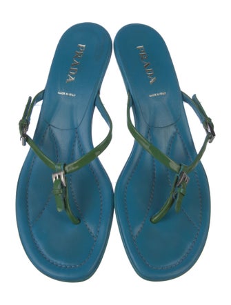 Prada Leather Flip Flops