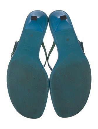 Prada Leather Flip Flops