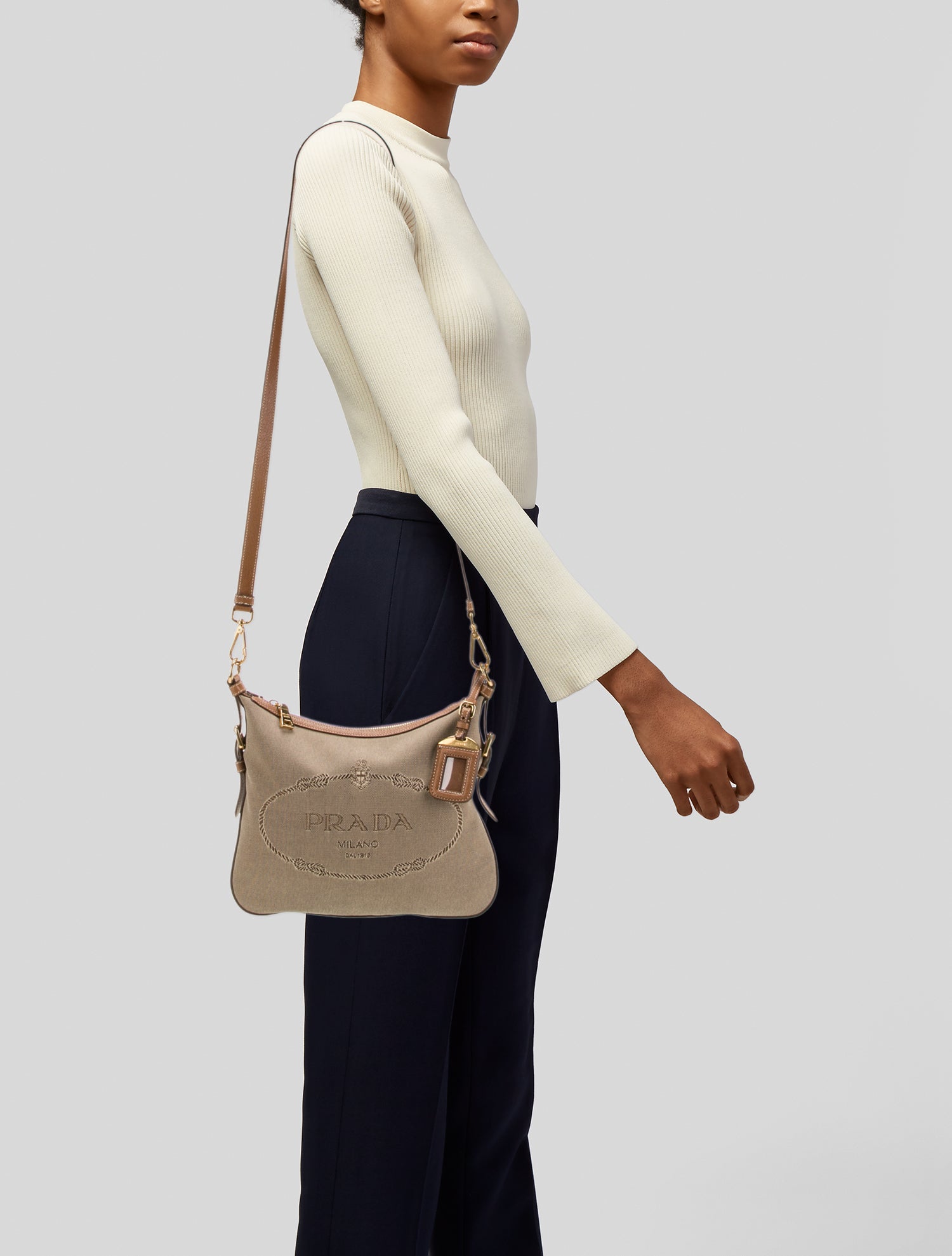 Prada Canvas Canapa Logo Crossbody