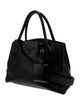 Prada Vitello Daino Leather Monochrome Small Saffiano Leather Black Bag