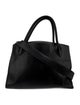 Prada Vitello Daino Leather Monochrome Small Saffiano Leather Black Bag