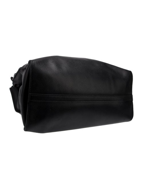 Prada Vitello Daino Leather Monochrome Small Saffiano Leather Black Bag