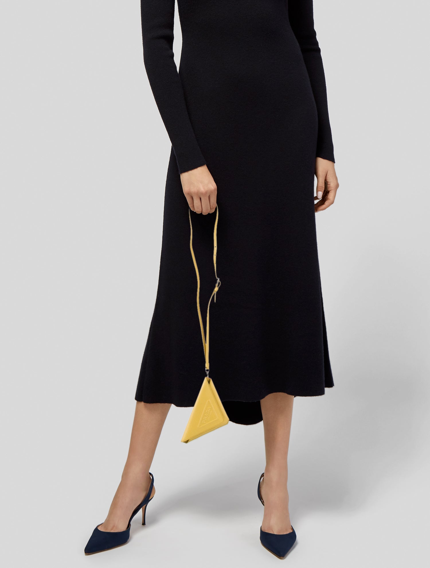 Prada Saffiano Leather Triangle Bag Charm