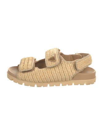 Prada Raffia Espadrilles
