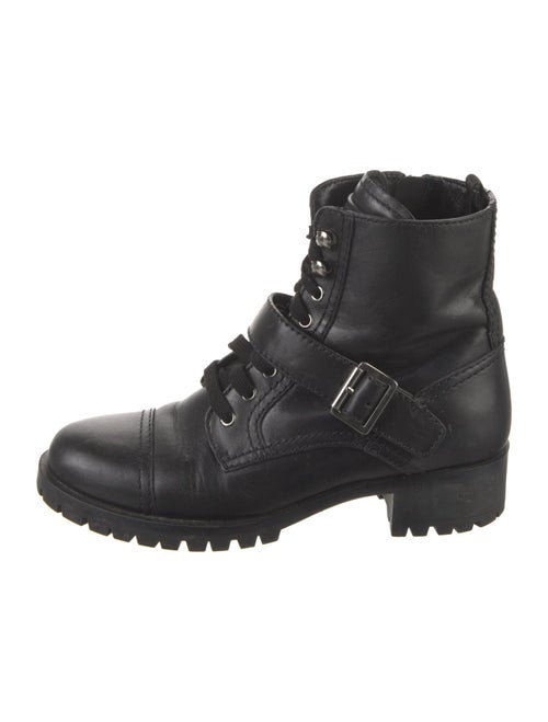 Prada Leather Combat Boots