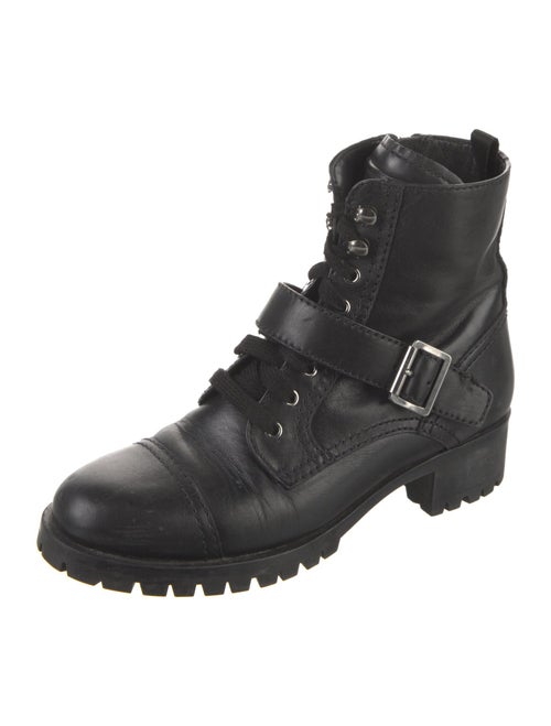 Prada Leather Combat Boots