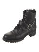 Prada Leather Combat Boots