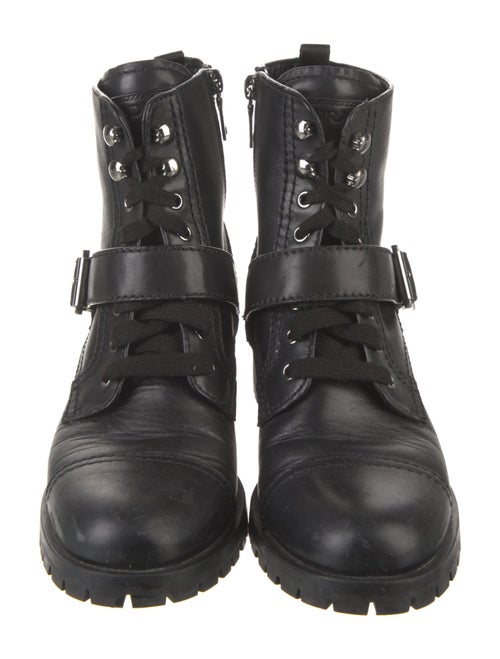 Prada Leather Combat Boots