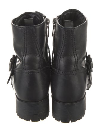 Prada Leather Combat Boots