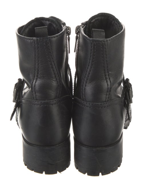 Prada Leather Combat Boots