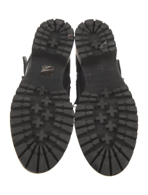 Prada Leather Combat Boots