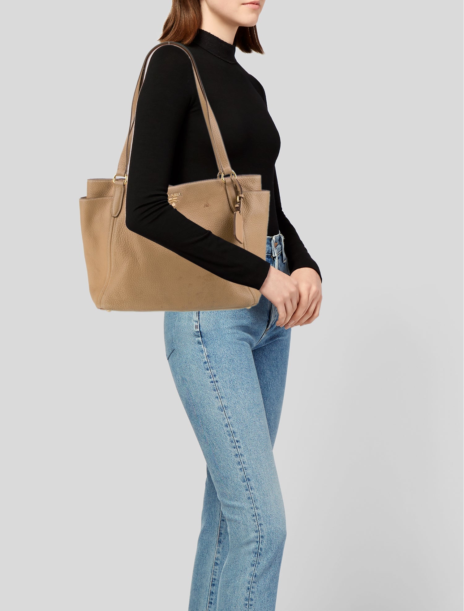 Prada Vitello Daino Leather Tote