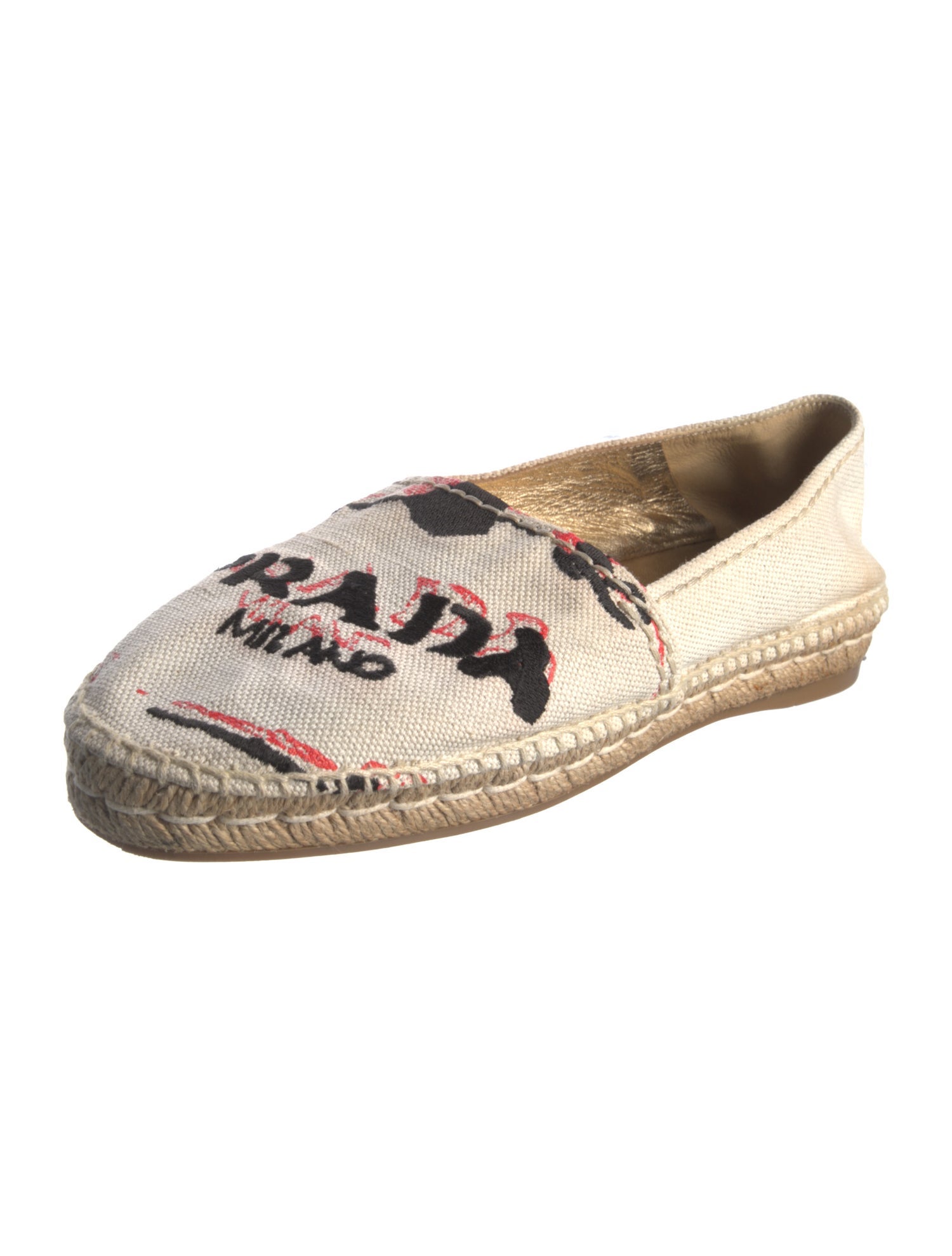 Prada Canvas Printed Espadrilles