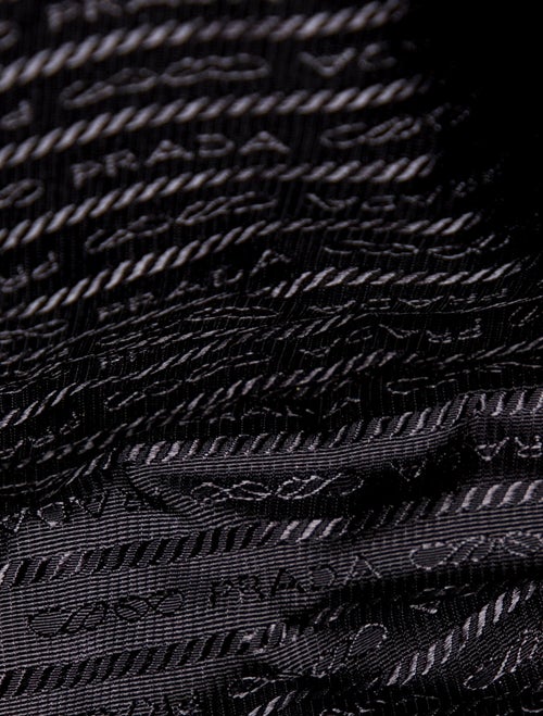 Prada Enameled Metal Triangle Tote