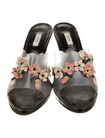 Prada PVC Floral Print Espadrilles