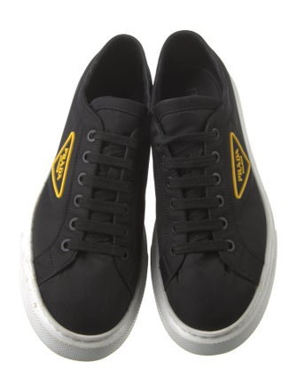 Prada Nylon Graphic Print Sneakers