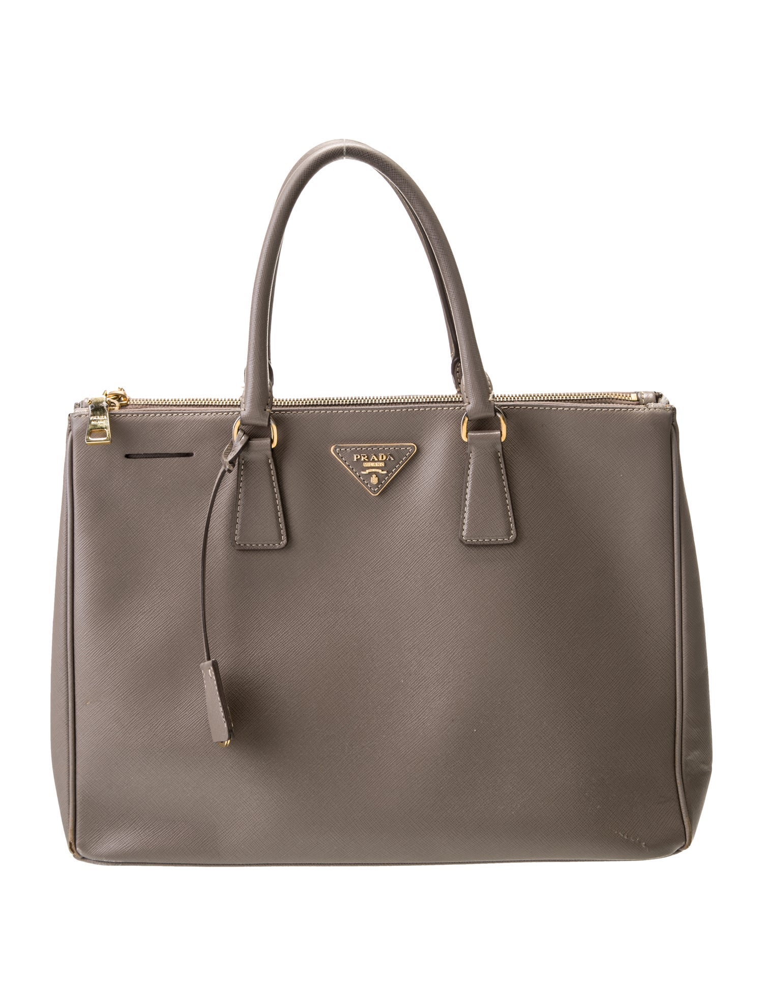 Prada Saffiano Leather Galleria Double Zip Large