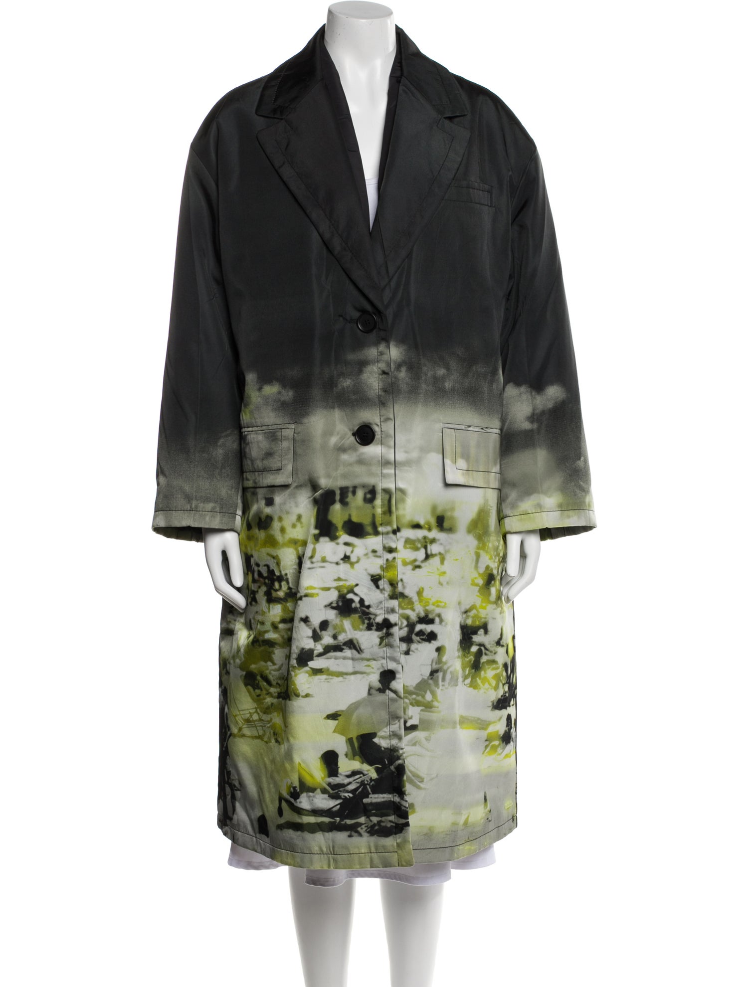 Prada 2018 Printed Trench Coat w/ Tags