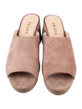Prada Suede Mules