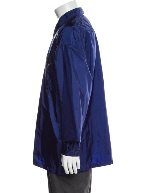 Prada 2021 Enameled Metal Triangle Windbreaker