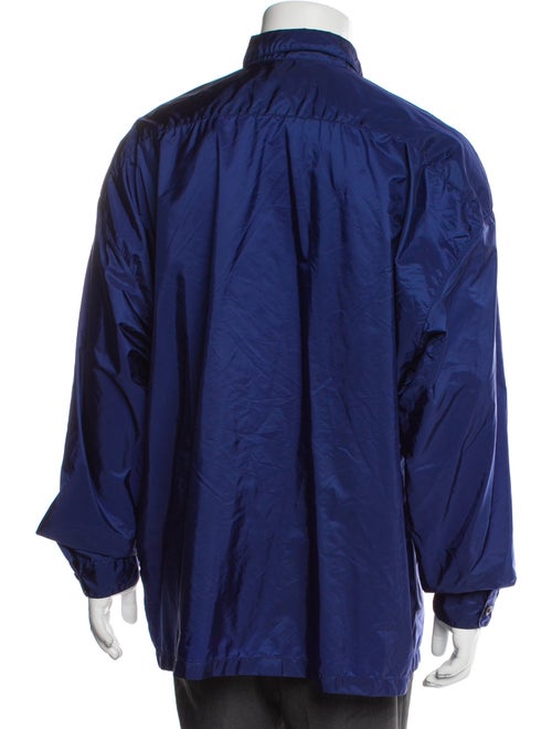 Prada 2021 Enameled Metal Triangle Windbreaker