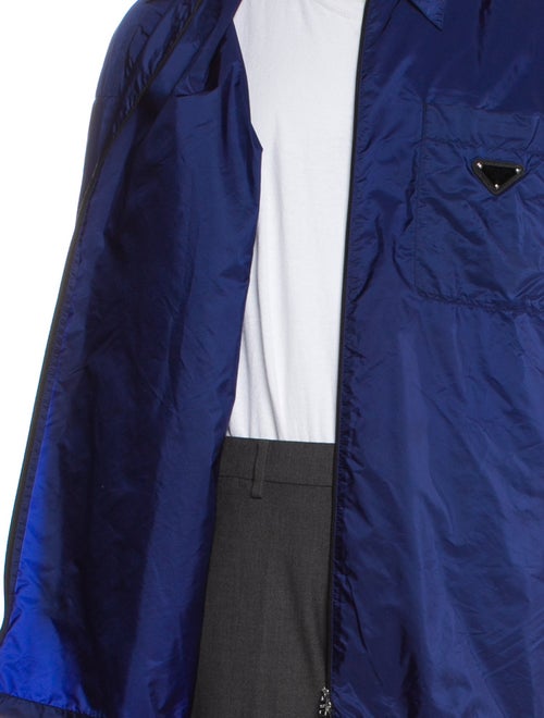 Prada 2021 Enameled Metal Triangle Windbreaker