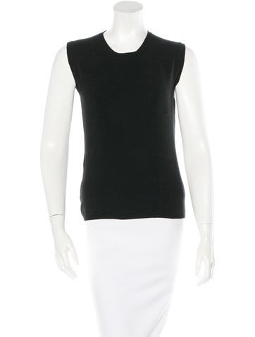 Prada Sleeveless Crew Neck Top