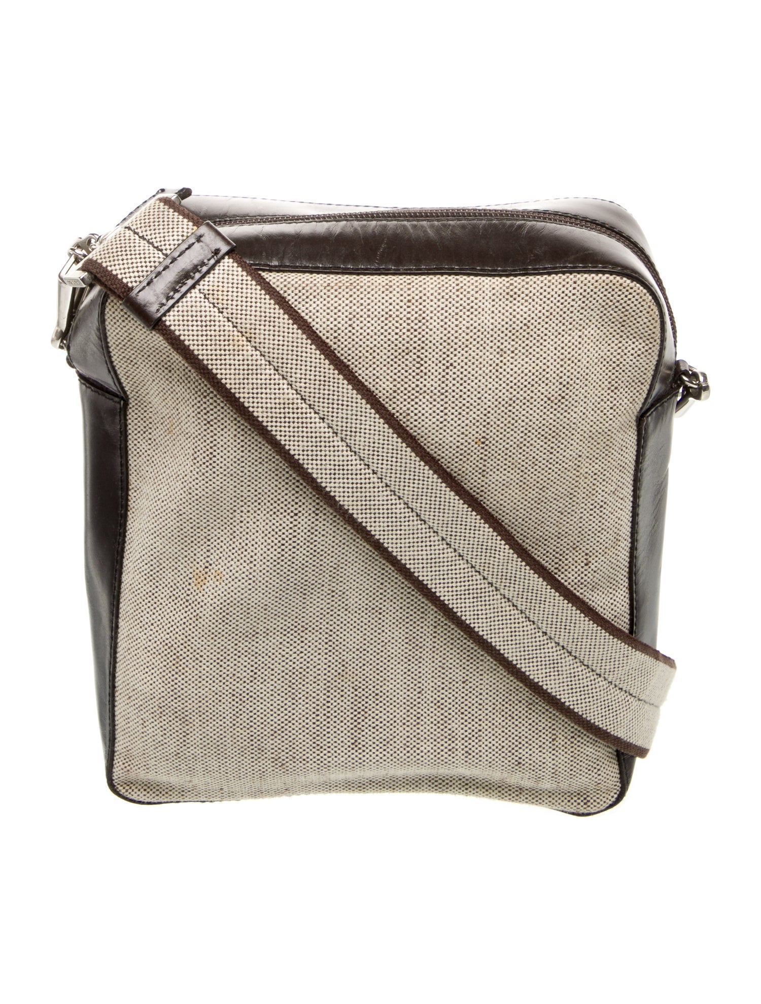 Prada Leather Messenger Bag