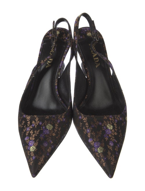 Prada Printed Slingback Pumps