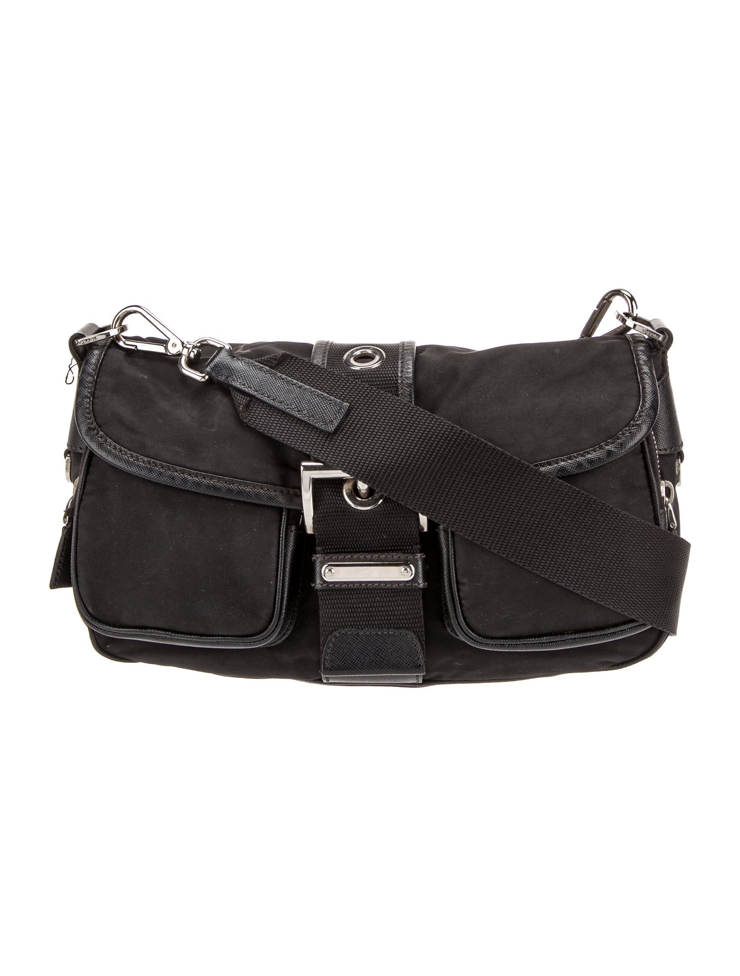 Prada Tessuto Nylon Shoulder Bag Vintage