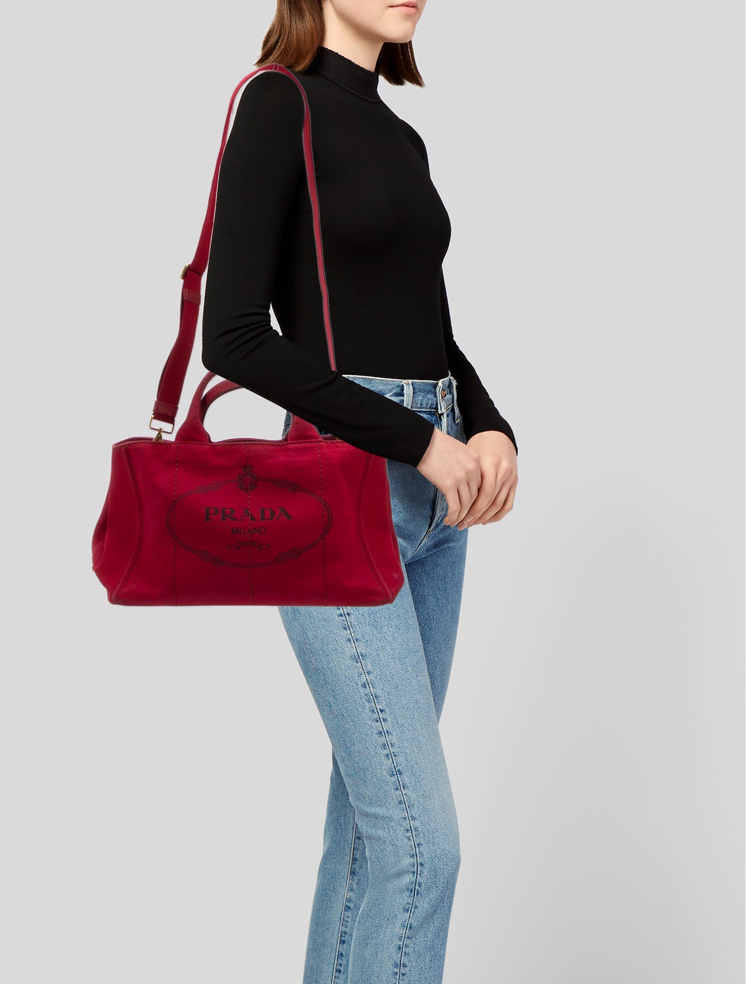 Prada Saffiano Leather Top Handle Bag