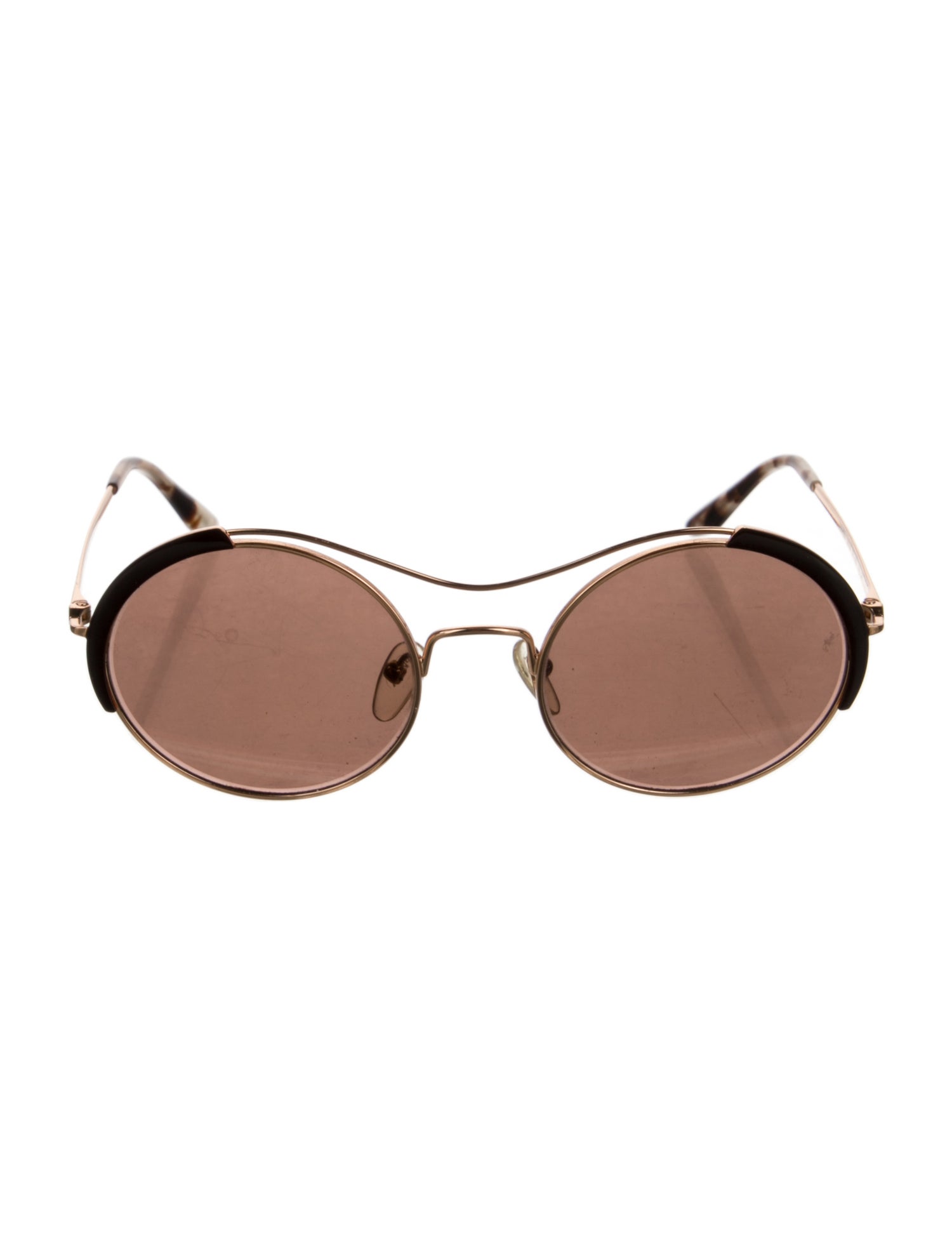Prada Round Tinted Sunglasses