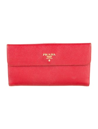 Prada Saffiano Lux Leather Continental Wallet