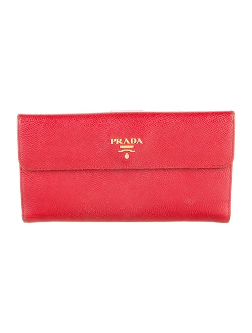 Prada Saffiano Lux Leather Continental Wallet