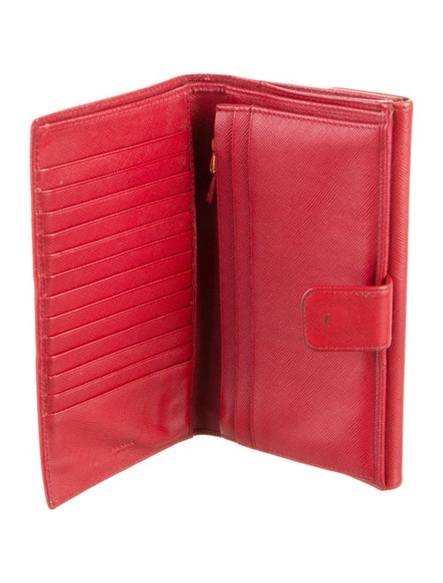Prada Saffiano Lux Leather Continental Wallet