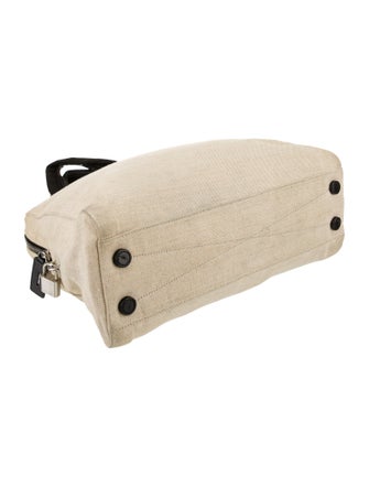 Prada Enameled Metal Triangle Top Handle Bag