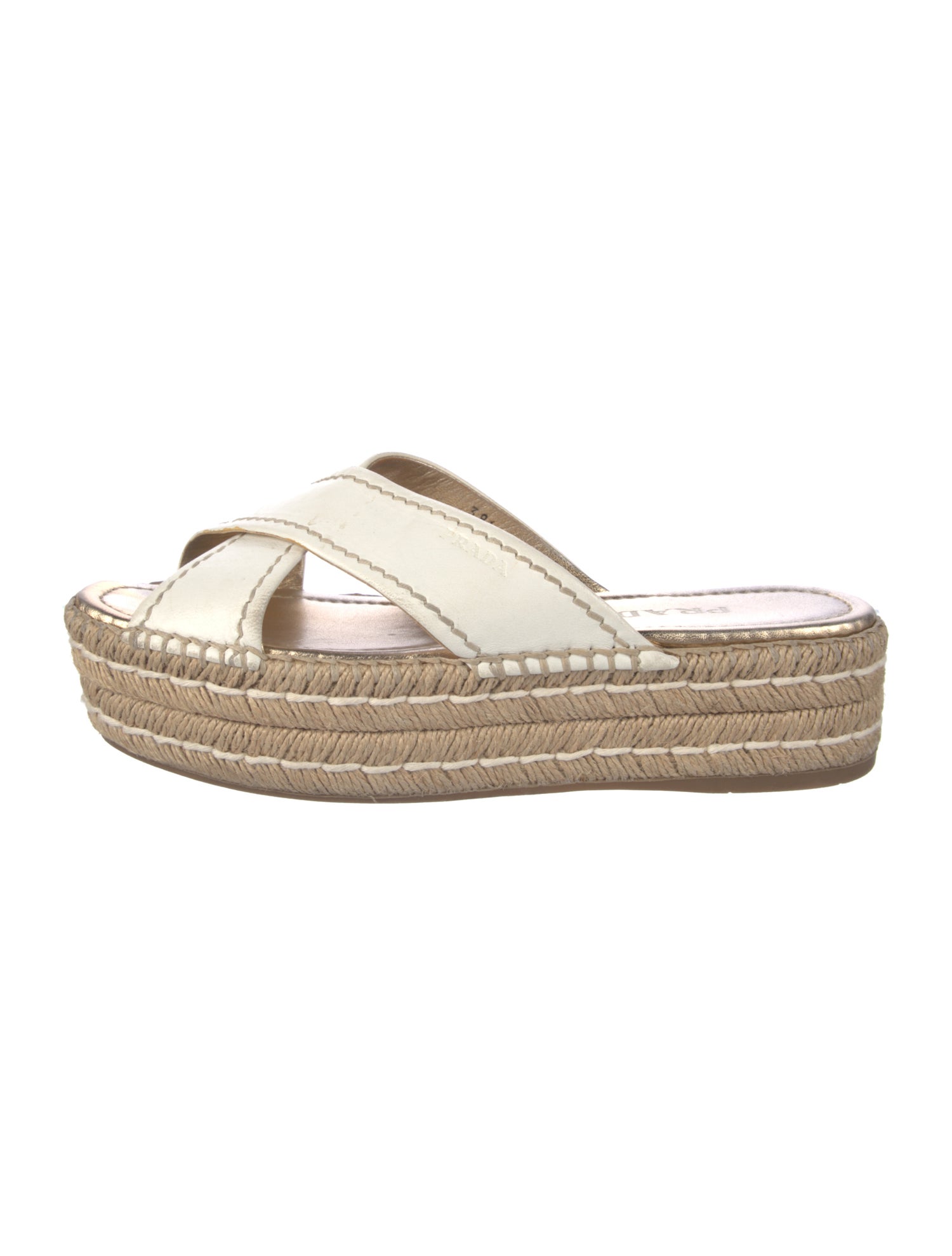 Prada Leather Espadrilles
